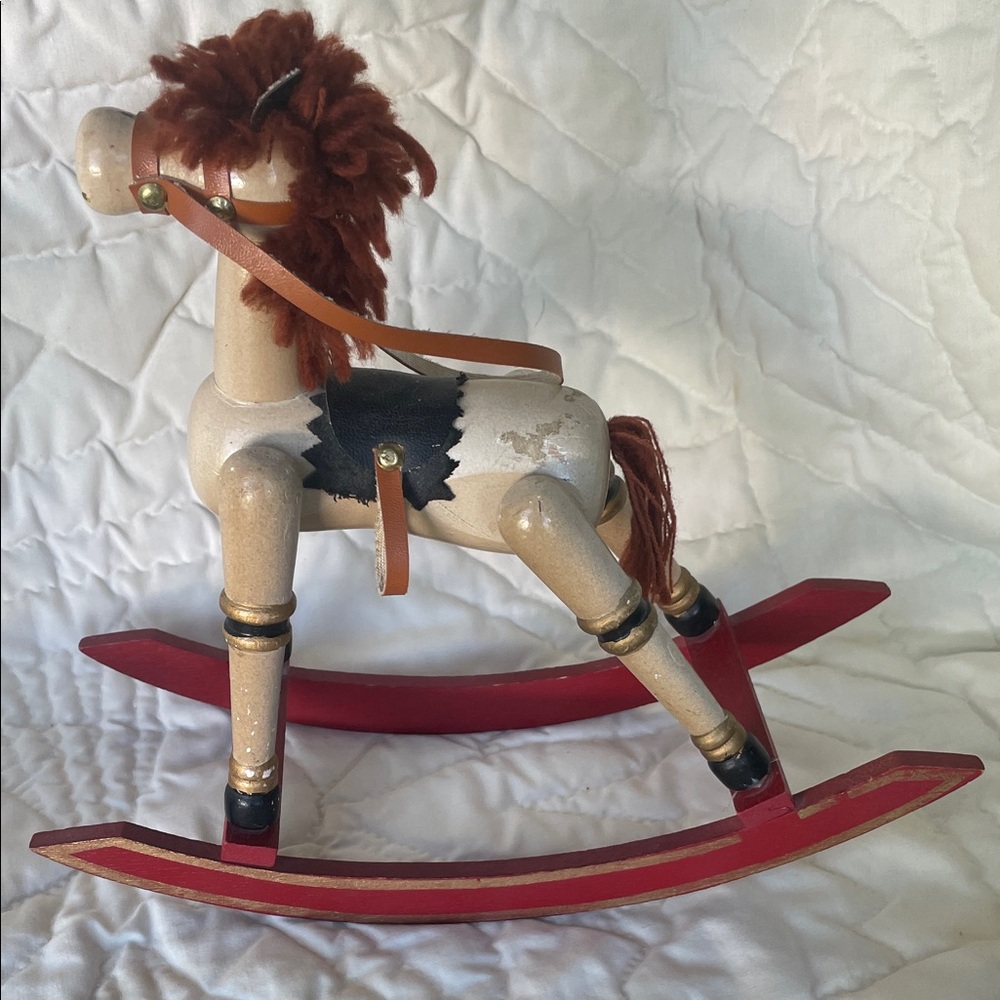 Charming Wooden Rocking Horse Set - Multicolor - Picture 4 of 9